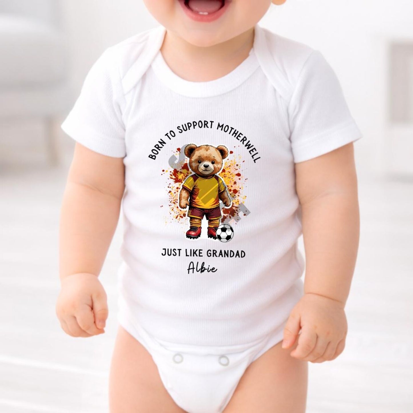 BORN TO SUPPORT MOTHERWELL BABY SET