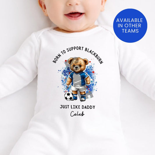 BORN TO SUPPORT BLACKBURN BABY SET