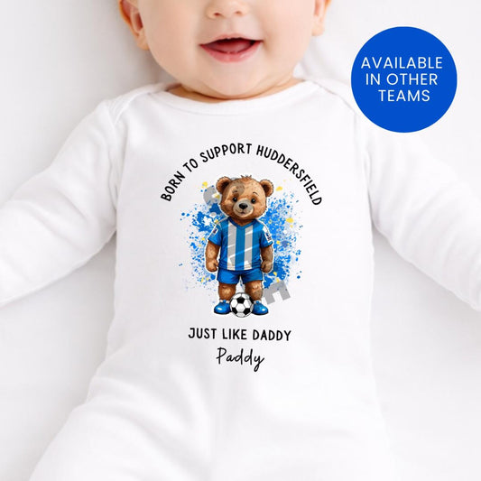 BORN TO SUPPORT HUDDERSFIELD BABY SET
