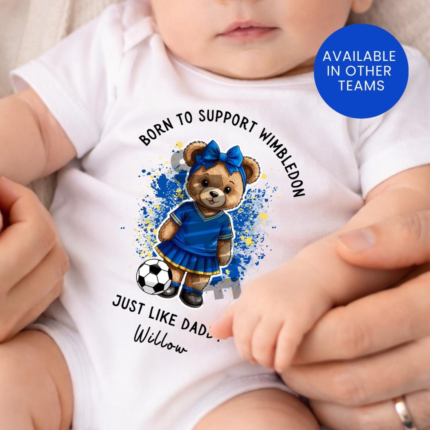 BORN TO SUPPORT WIMBLEDON BABY SET