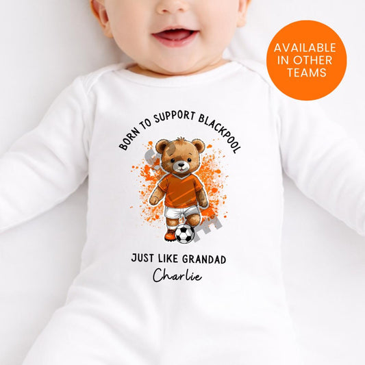 BORN TO SUPPORT BLACKPOOL BABY SET