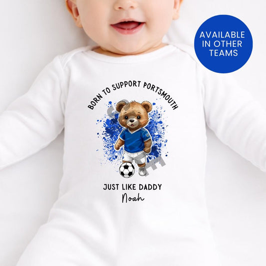 BORN TO SUPPORT PORTSMOUTH BABY SET