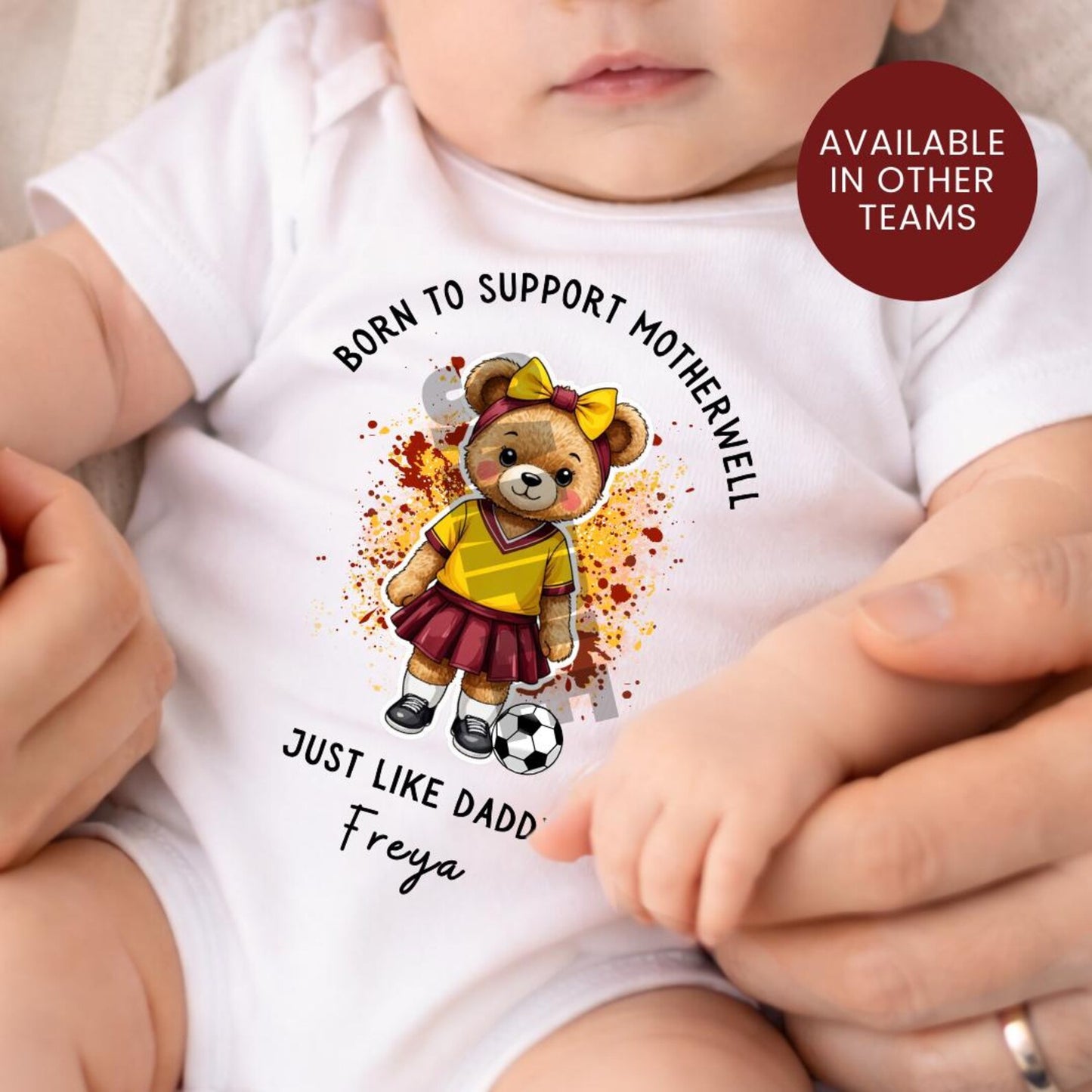 BORN TO SUPPORT MOTHERWELL BABY SET