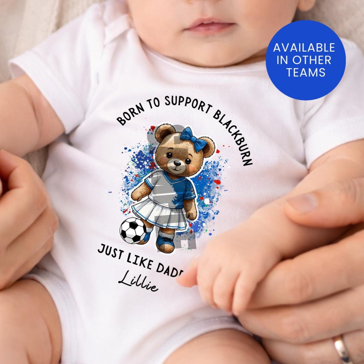 BORN TO SUPPORT BLACKBURN BABY SET