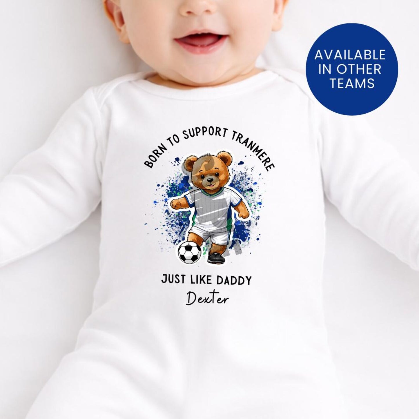 BORN TO SUPPORT TRANMERE BABY SET