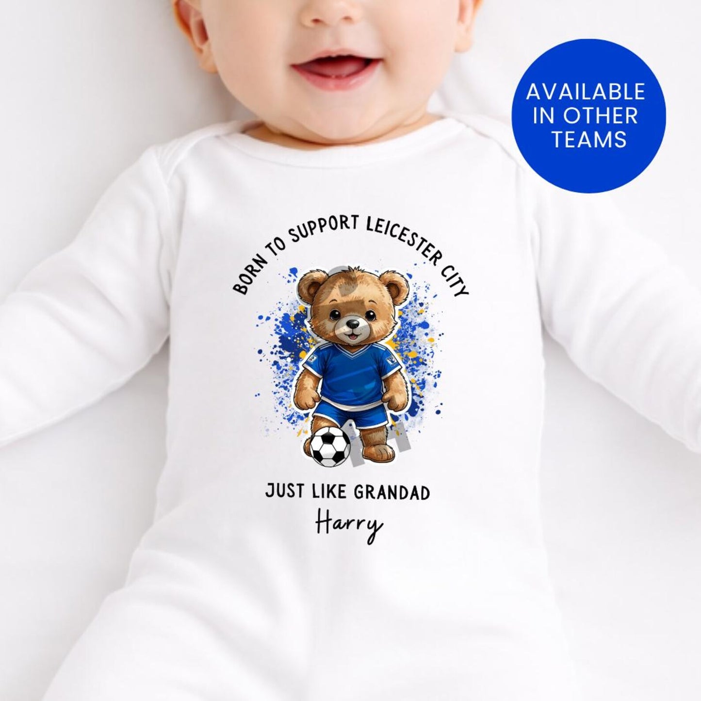 BORN TO SUPPORT LEICESTER BABY SET