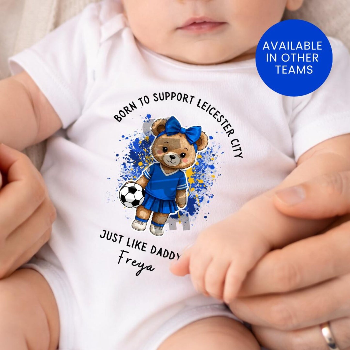 BORN TO SUPPORT LEICESTER BABY SET