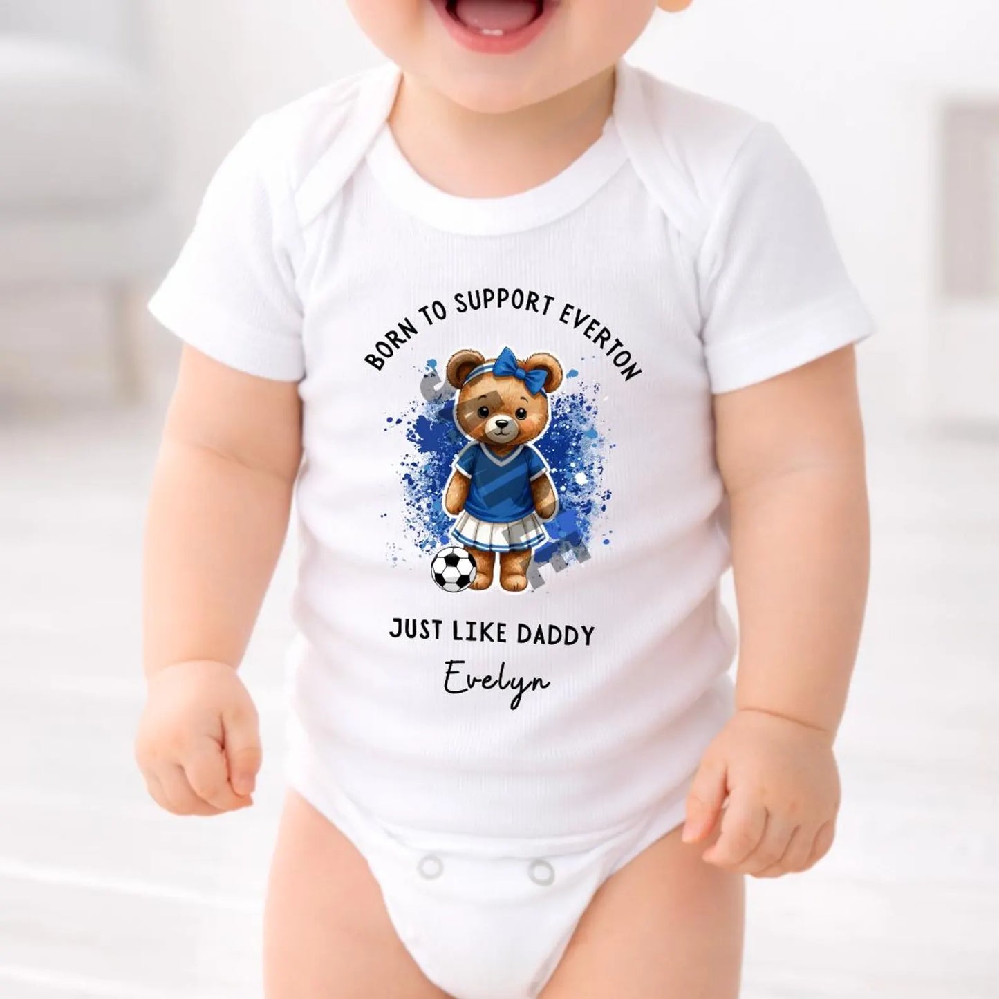 BORN TO SUPPORT EVERTON BABY SET