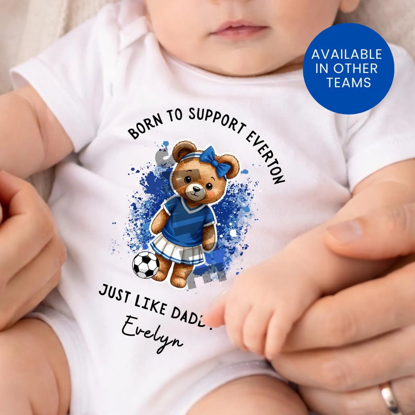 BORN TO SUPPORT EVERTON BABY SET