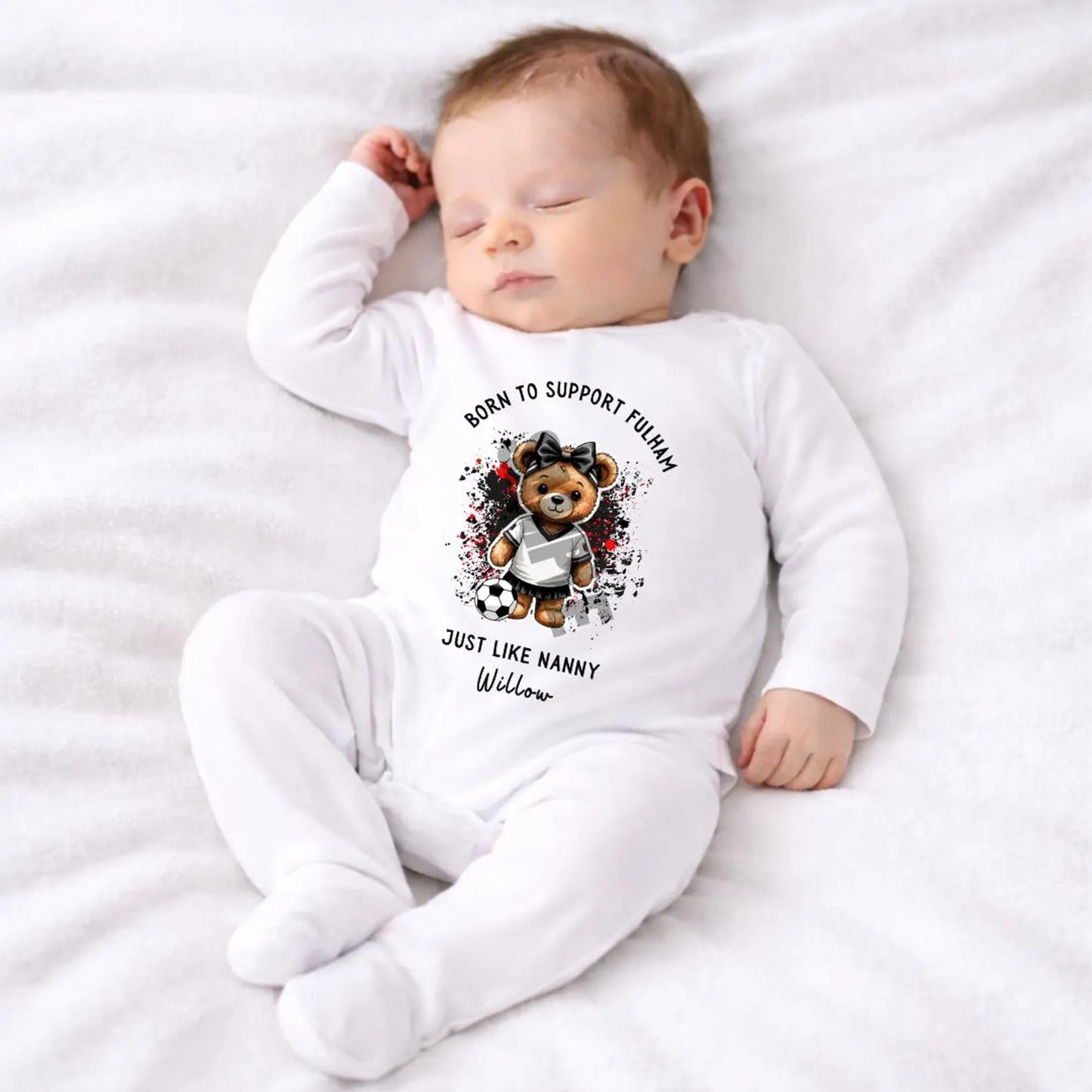 BORN TO SUPPORT FULHAM BABY SET