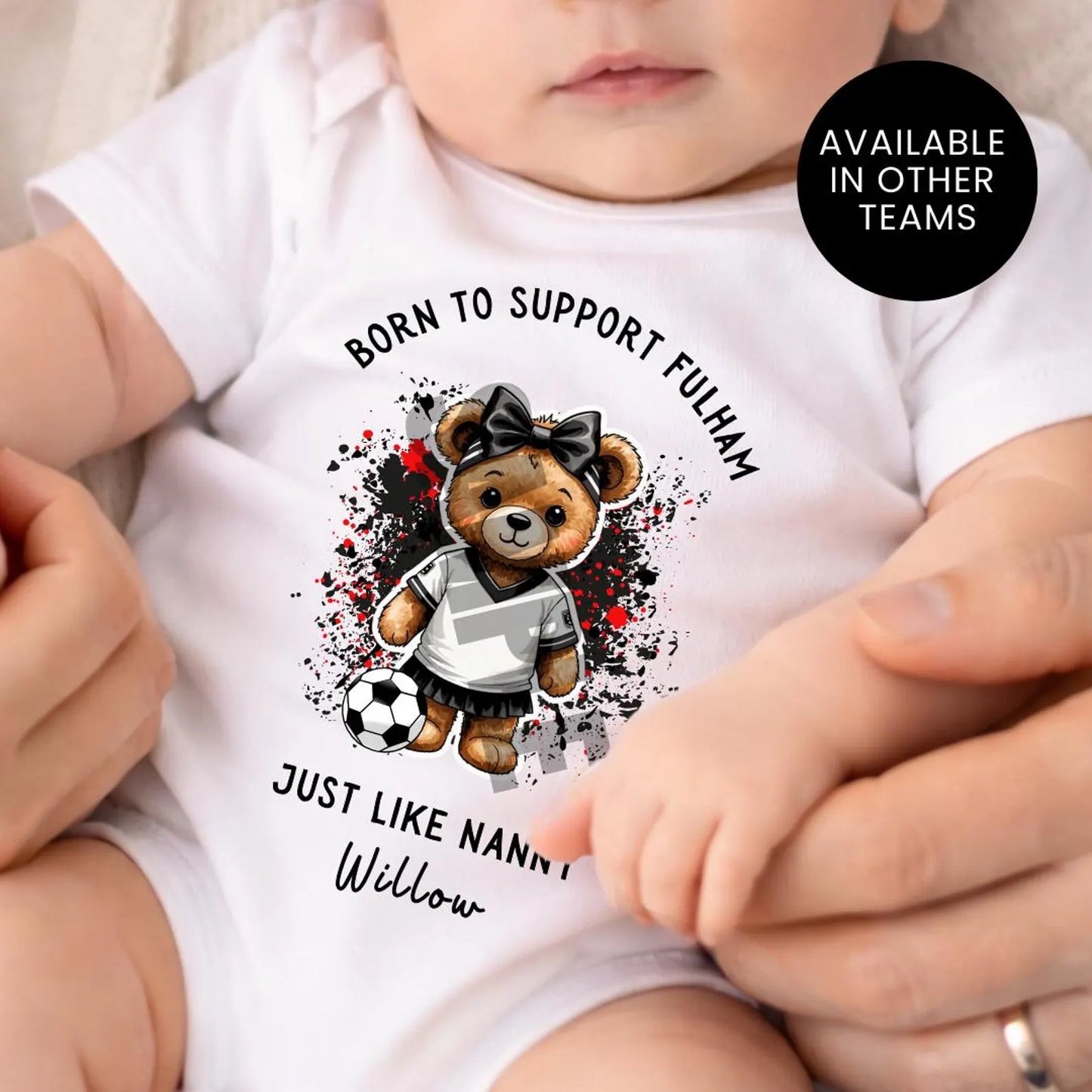 BORN TO SUPPORT FULHAM BABY SET