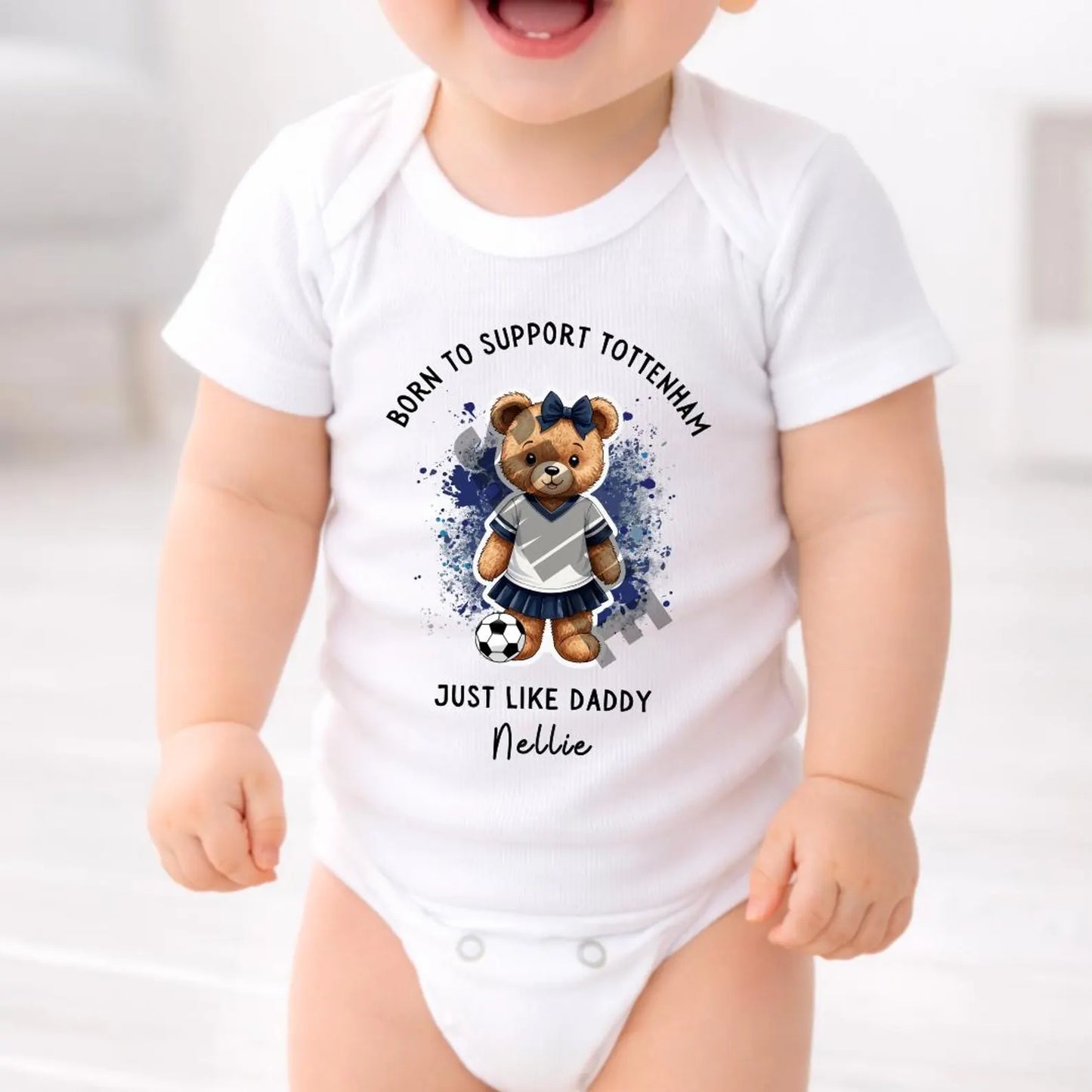 BORN TO SUPPORT TOTTENHAM BABY SET