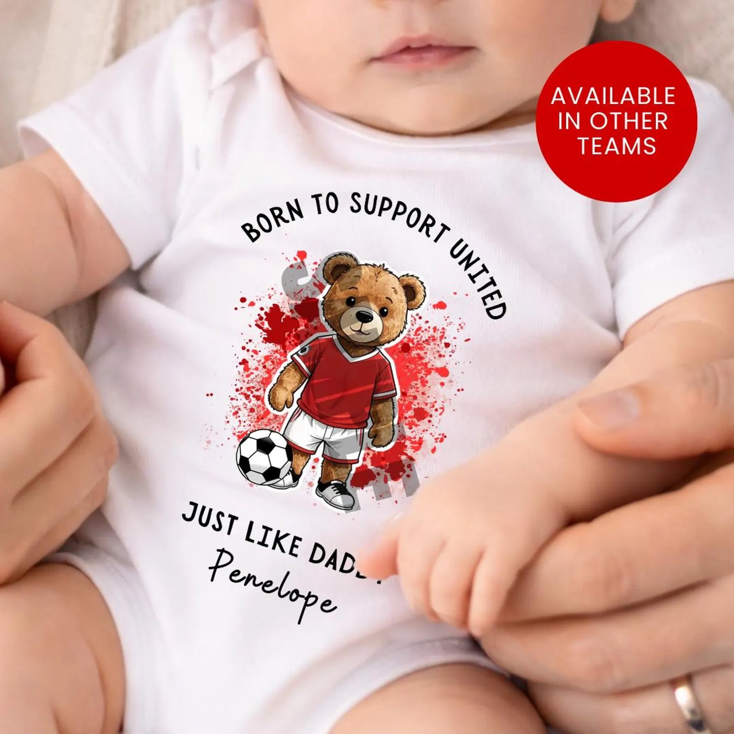 BORN TO SUPPORT MAN UNITED BABY SET