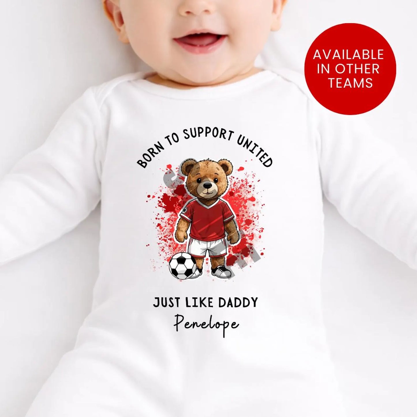 BORN TO SUPPORT MAN UNITED BABY SET