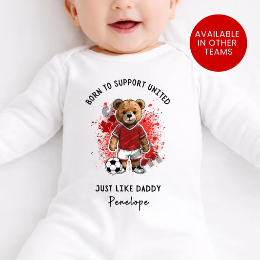 BORN TO SUPPORT MAN UNITED BABY SET