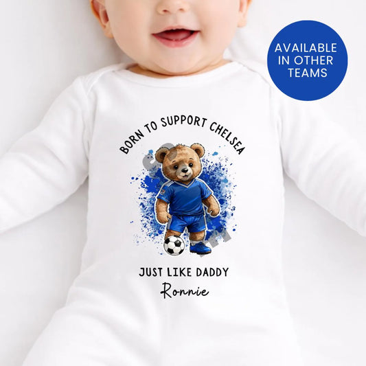 BORN TO SUPPORT CHELSEA BABY SET