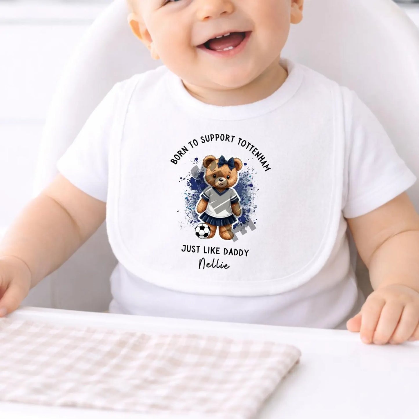 BORN TO SUPPORT TOTTENHAM BABY SET