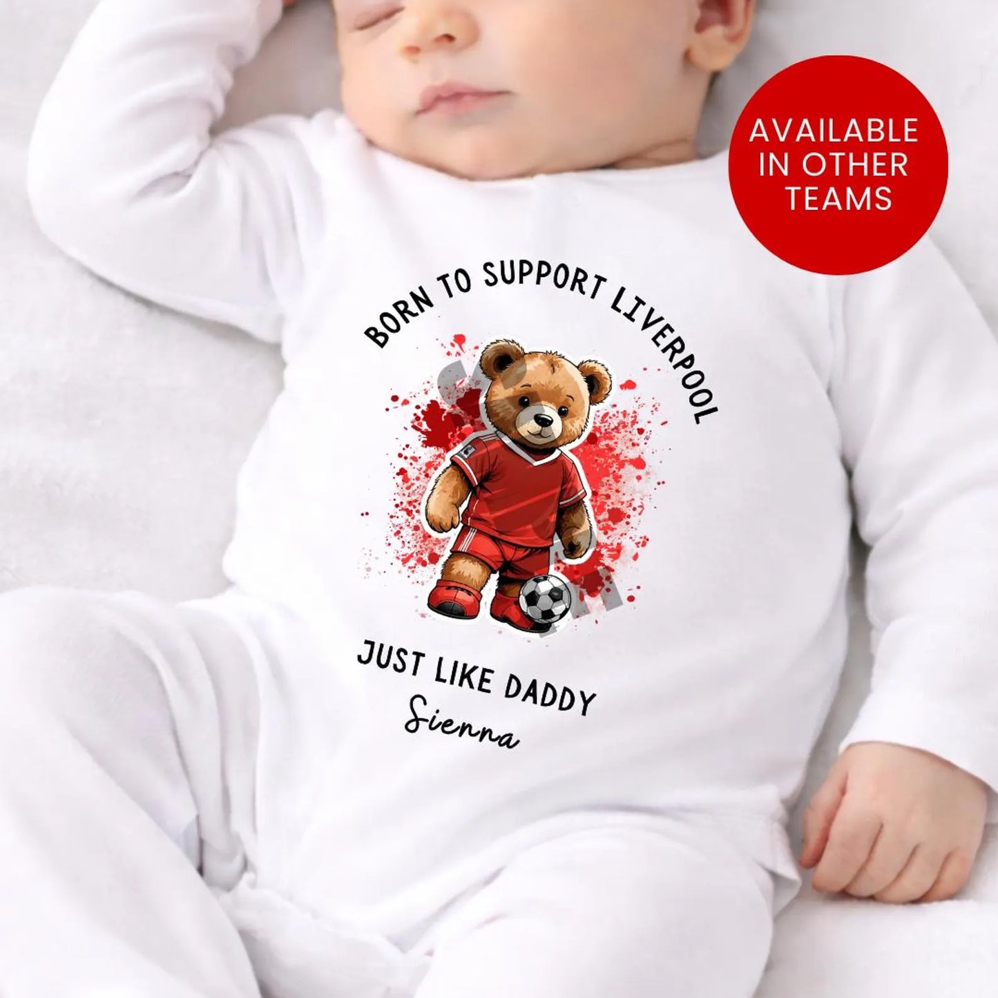 BORN TO SUPPORT LIVERPOOL BABY SET