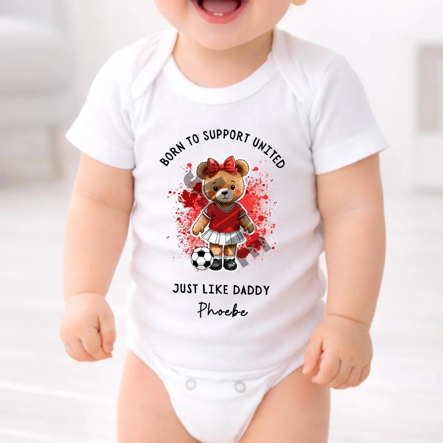 BORN TO SUPPORT MAN UNITED BABY SET