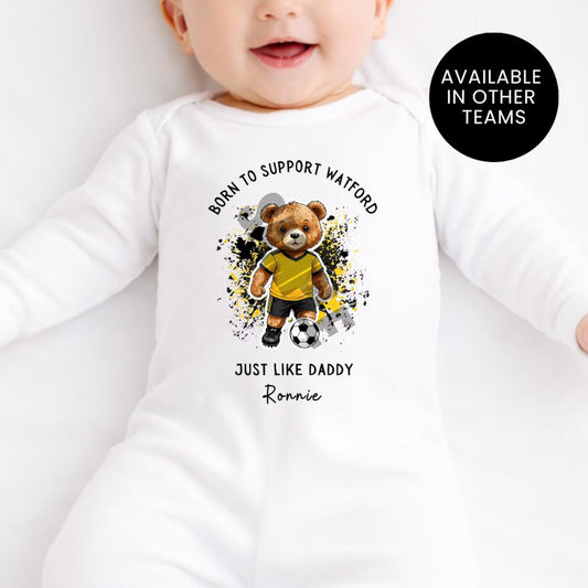 BORN TO SUPPORT WATFORD BABY SET