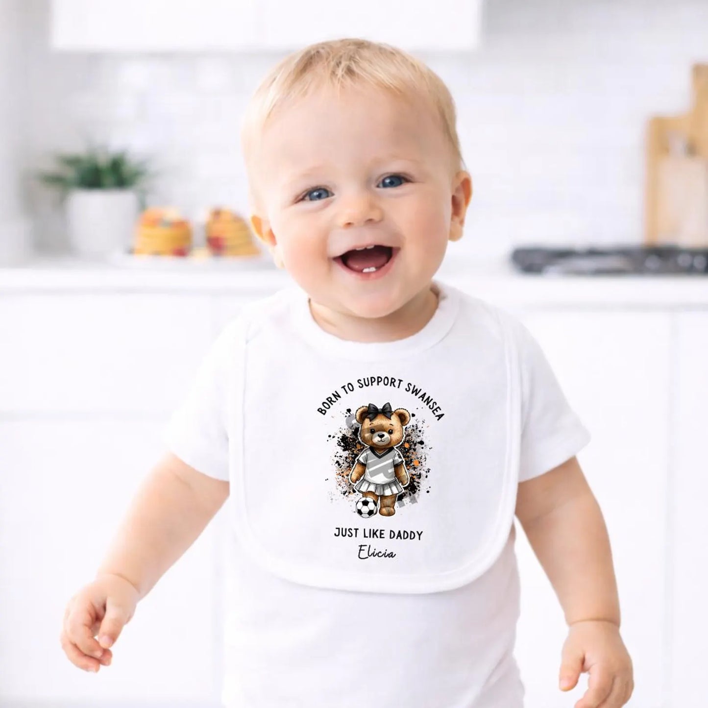BORN TO SUPPORT SWANSEA BABY SET