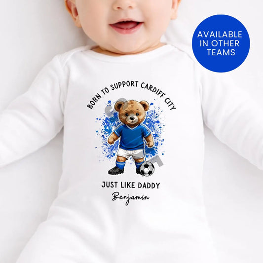 BORN TO SUPPORT CARDIFF BABY SET