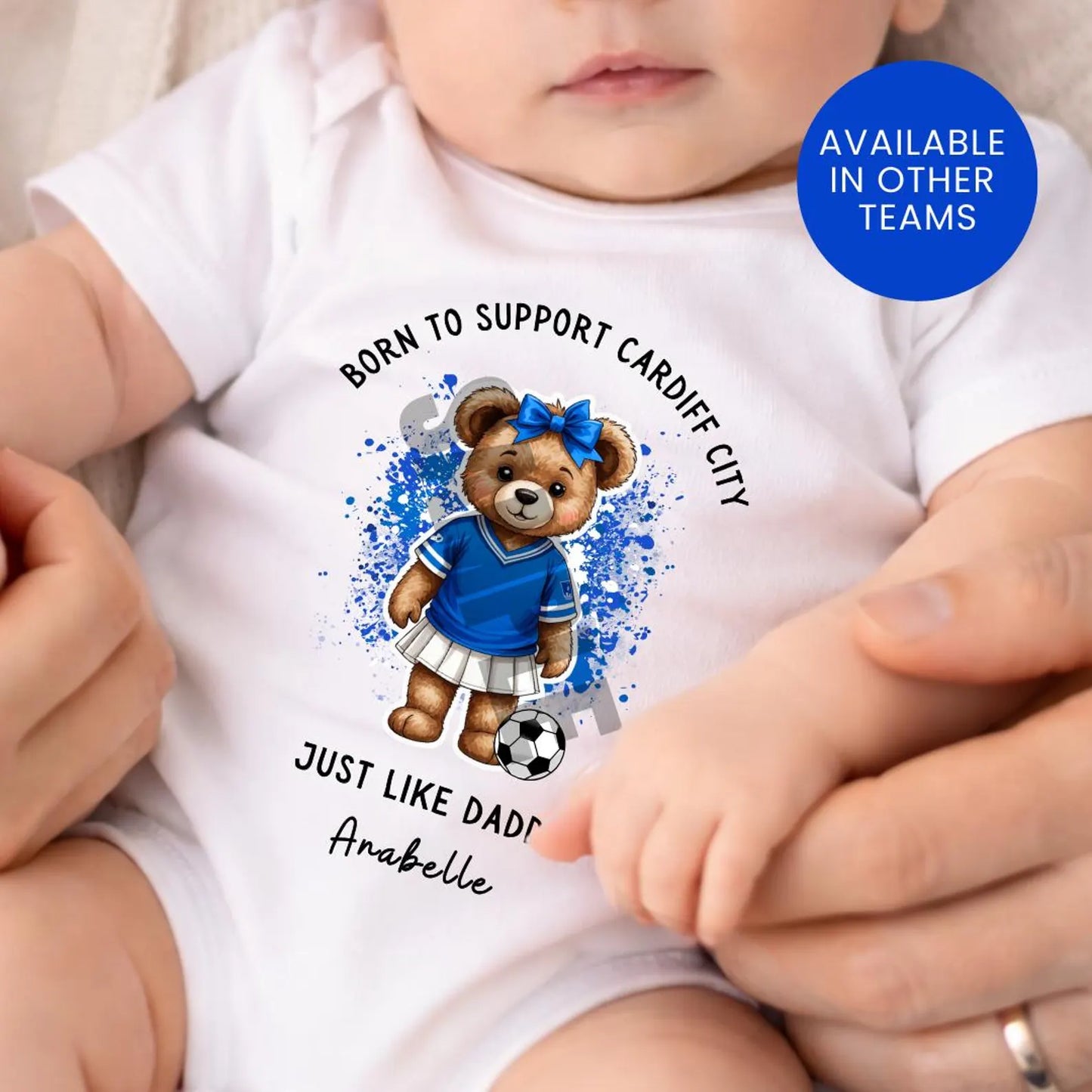 BORN TO SUPPORT CARDIFF BABY SET