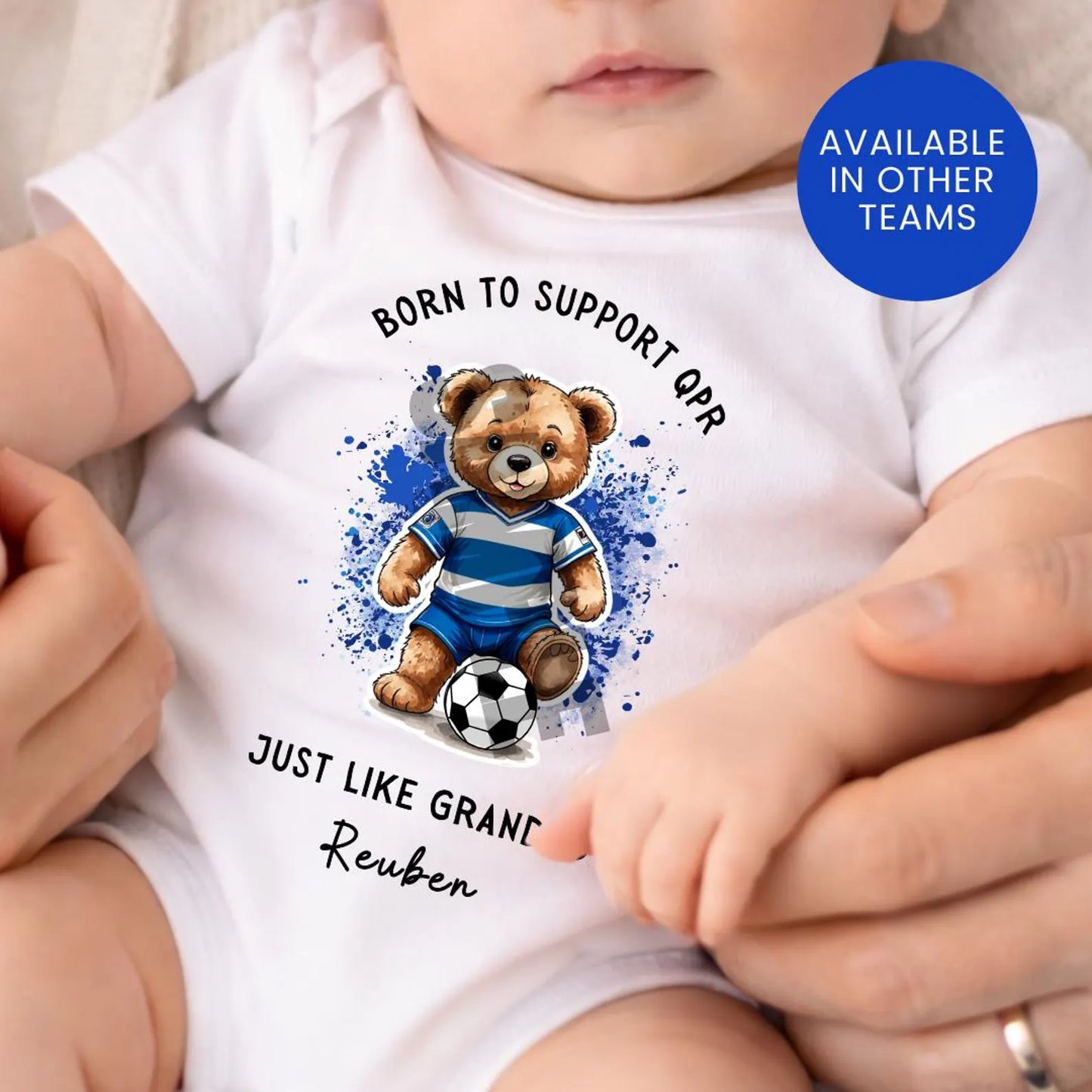 BORN TO SUPPORT QPR BABY SET