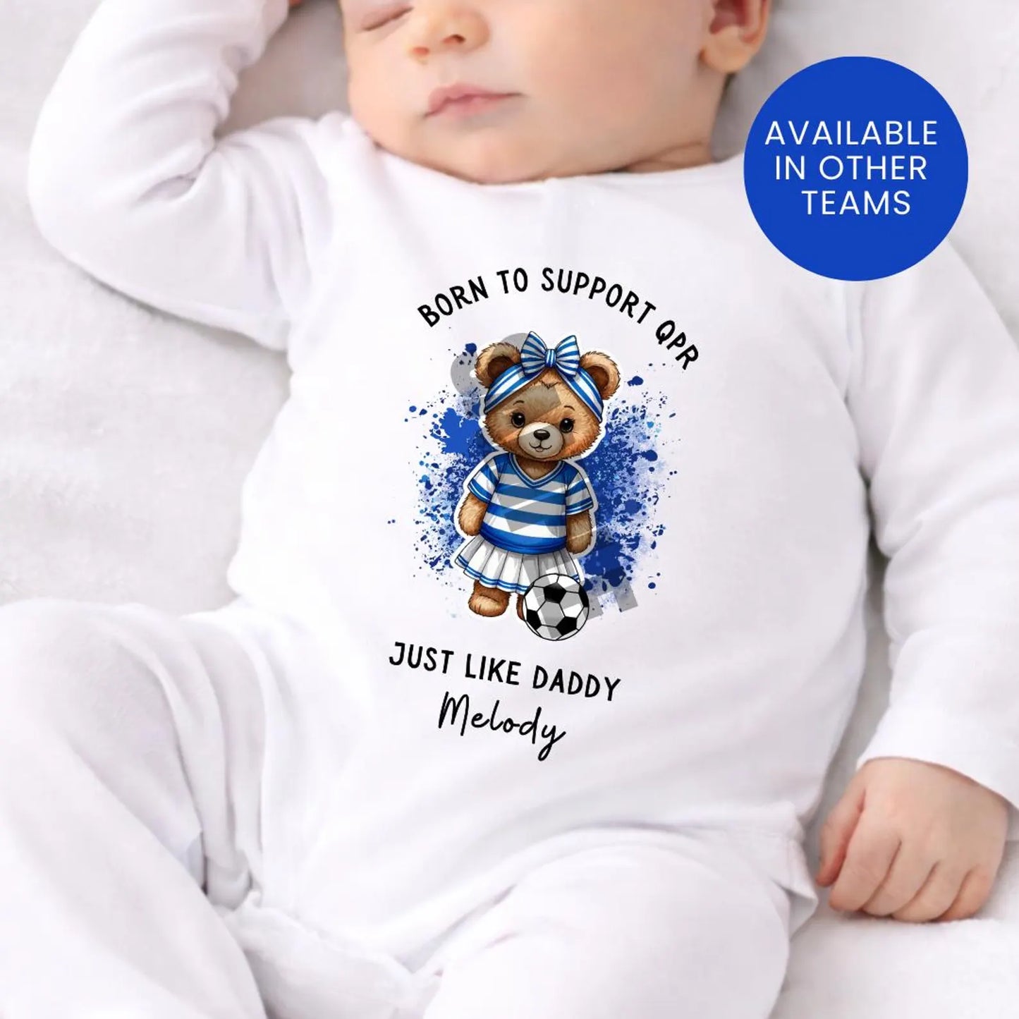 BORN TO SUPPORT QPR BABY SET