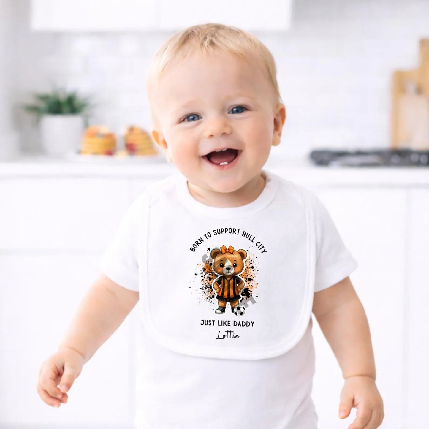 BORN TO SUPPORT HULL CITY BABY SET