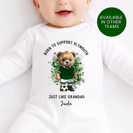 BORN TO SUPPORT PLYMOUTH BABY SET