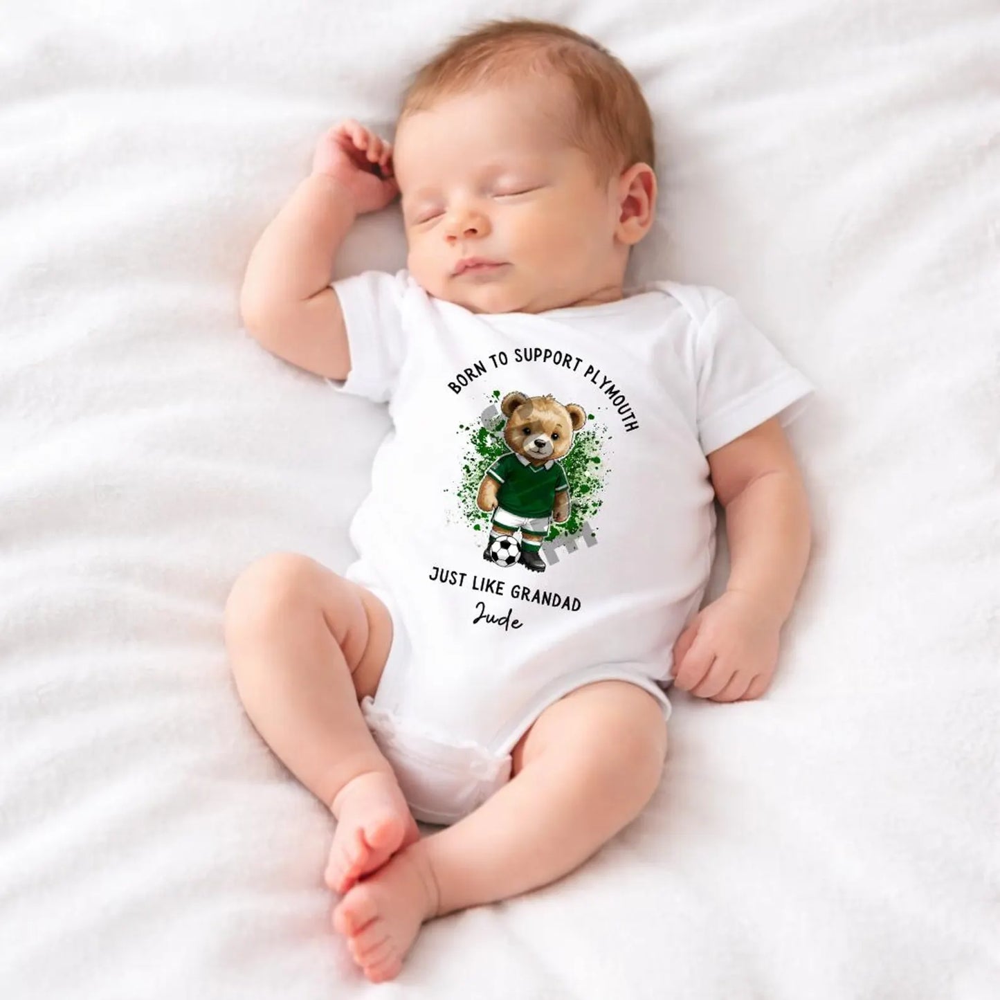 BORN TO SUPPORT PLYMOUTH BABY SET