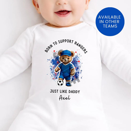 BORN TO SUPPORT RANGERS BABY SET