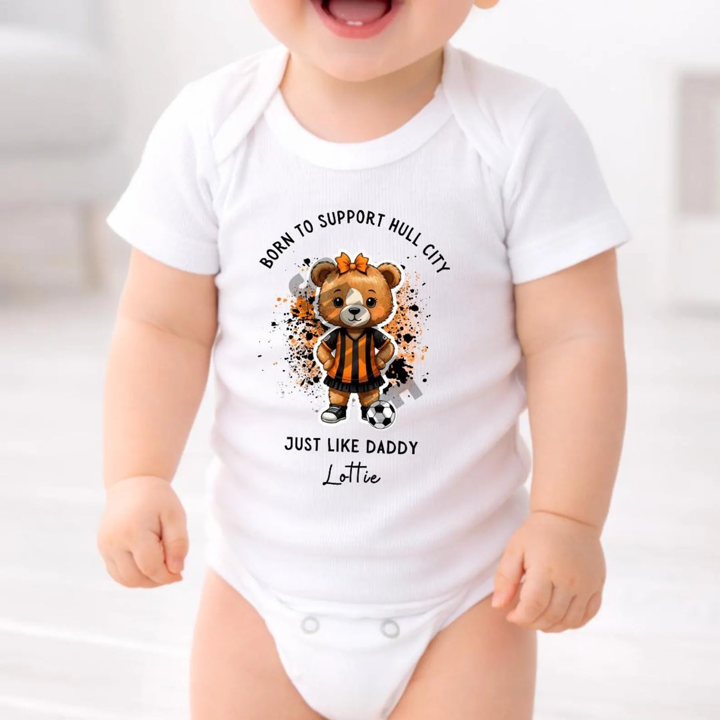 BORN TO SUPPORT HULL CITY BABY SET