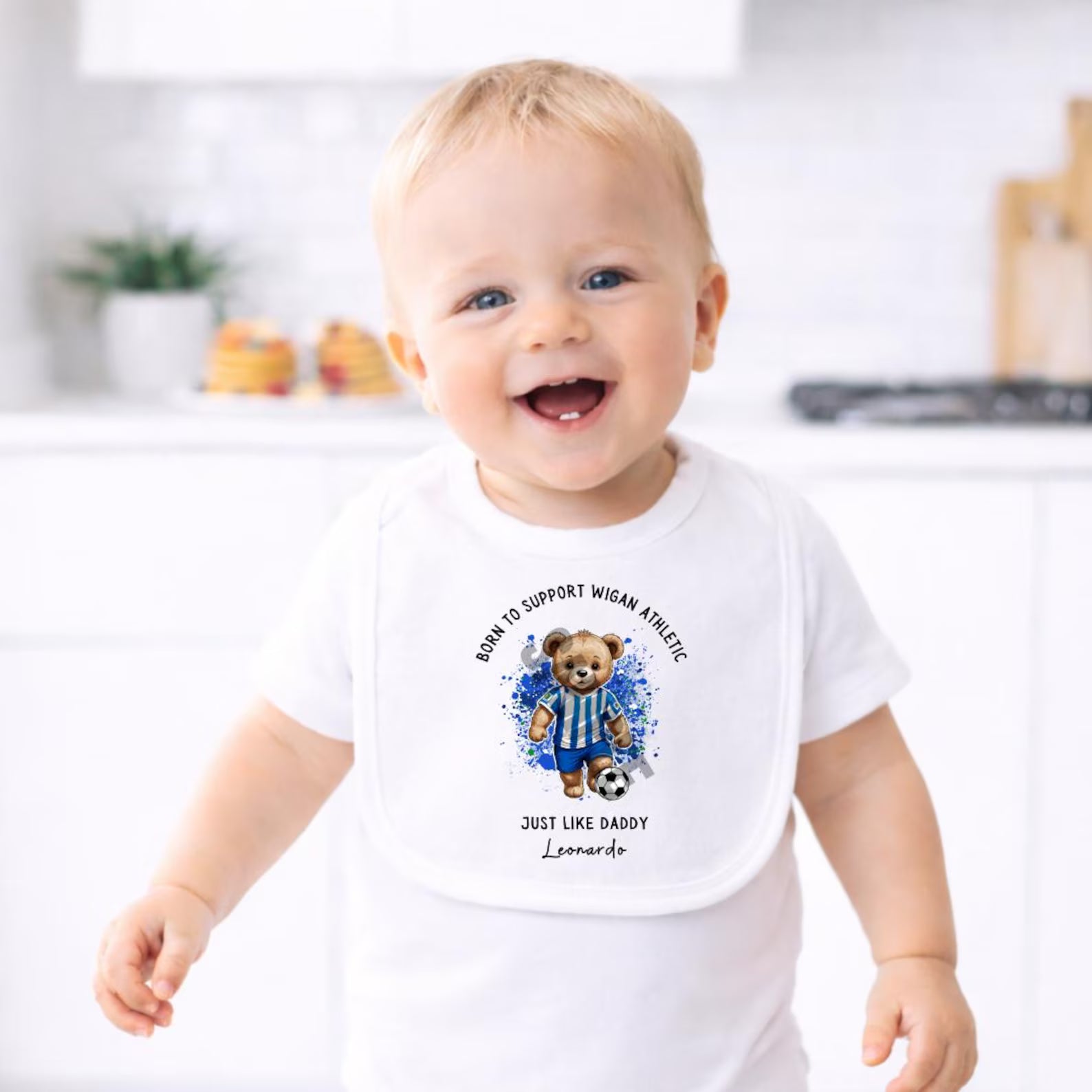 BORN TO SUPPORT WIGAN BABY SET