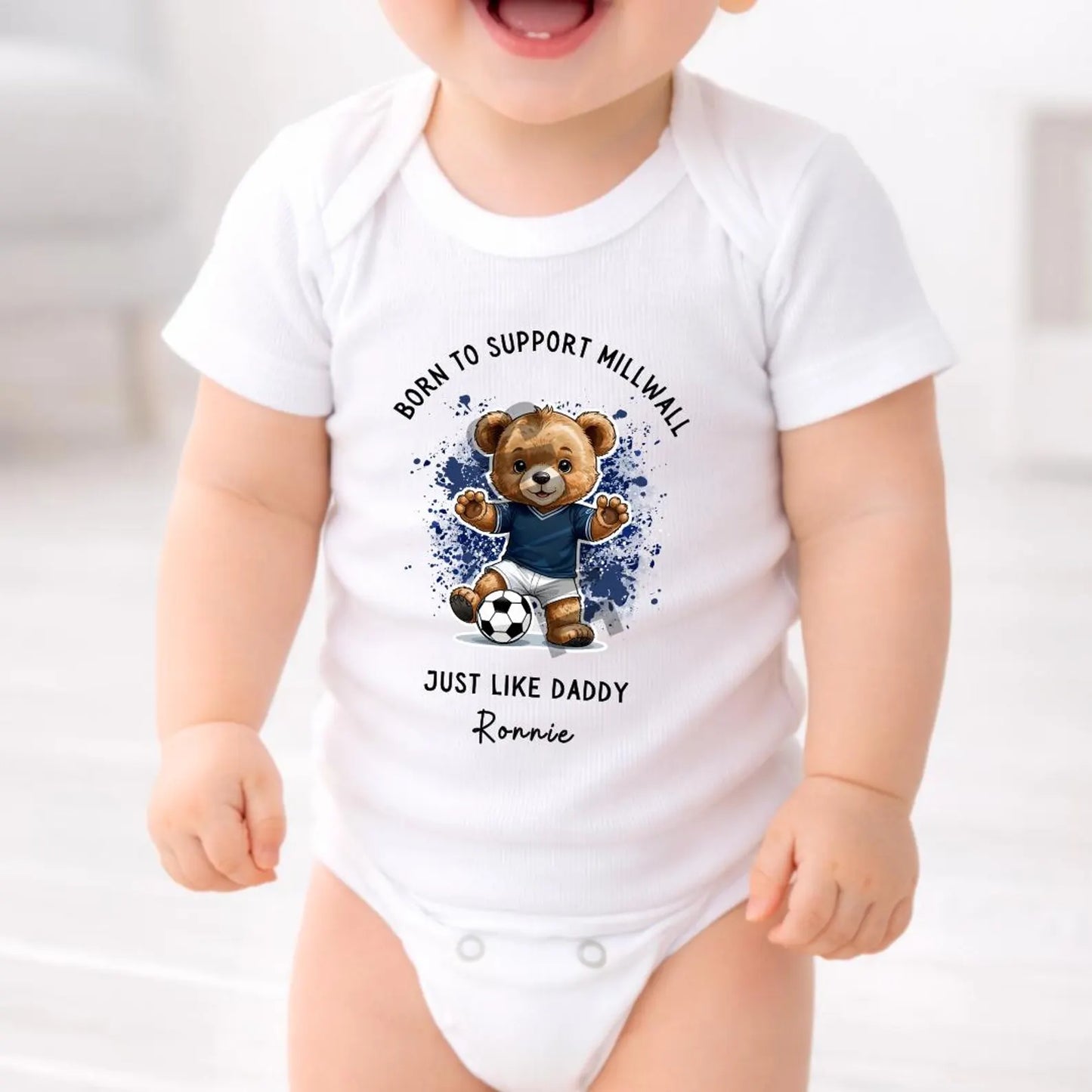 BORN TO SUPPORT MILLWALL BABY SET