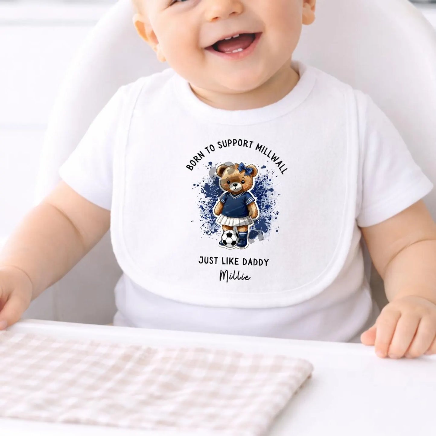 BORN TO SUPPORT MILLWALL BABY SET