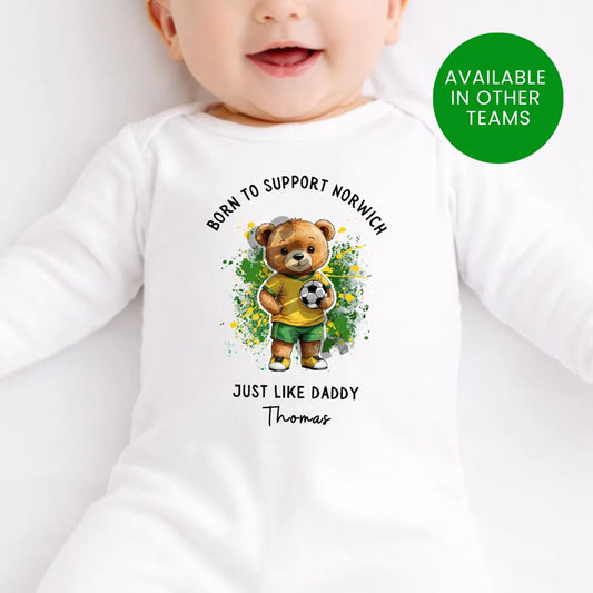 BORN TO SUPPORT NORWICH BABY SET