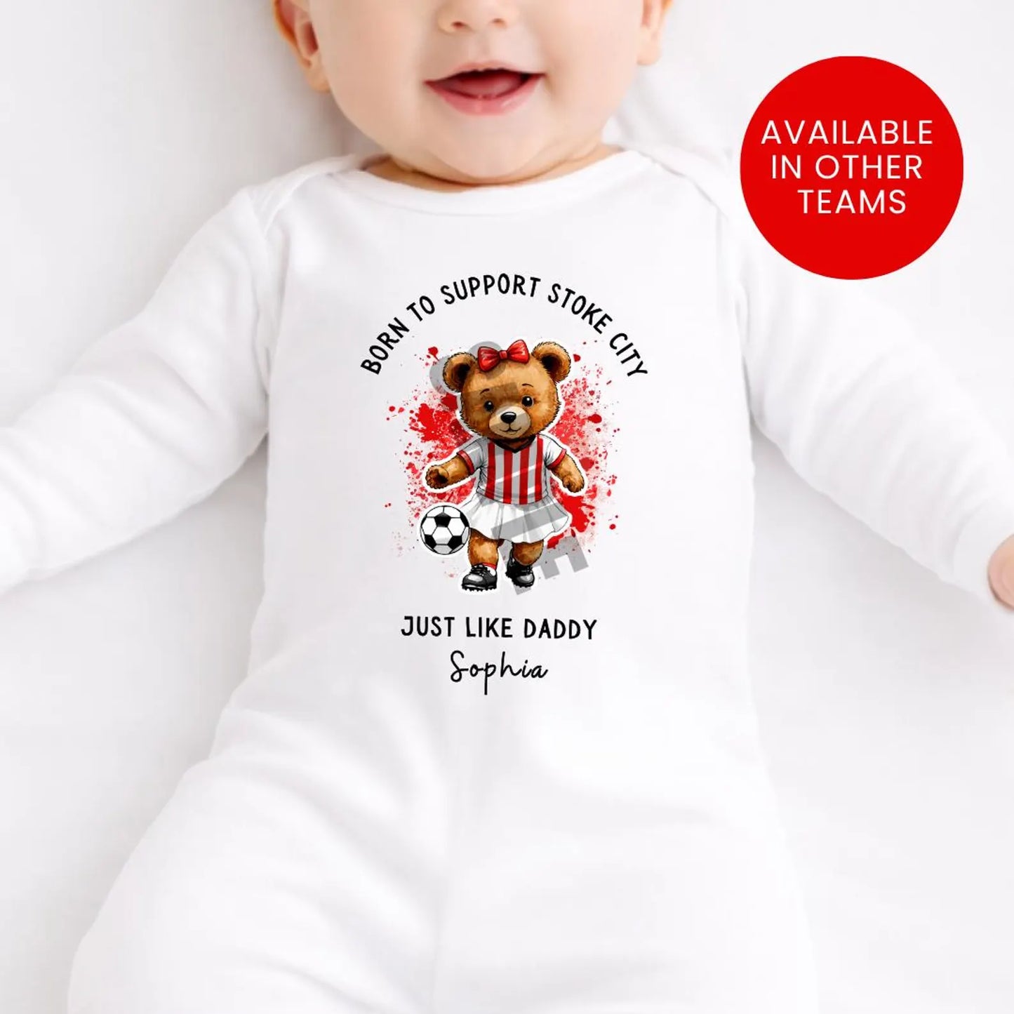 BORN TO SUPPORT STOKE CITY BABY SET