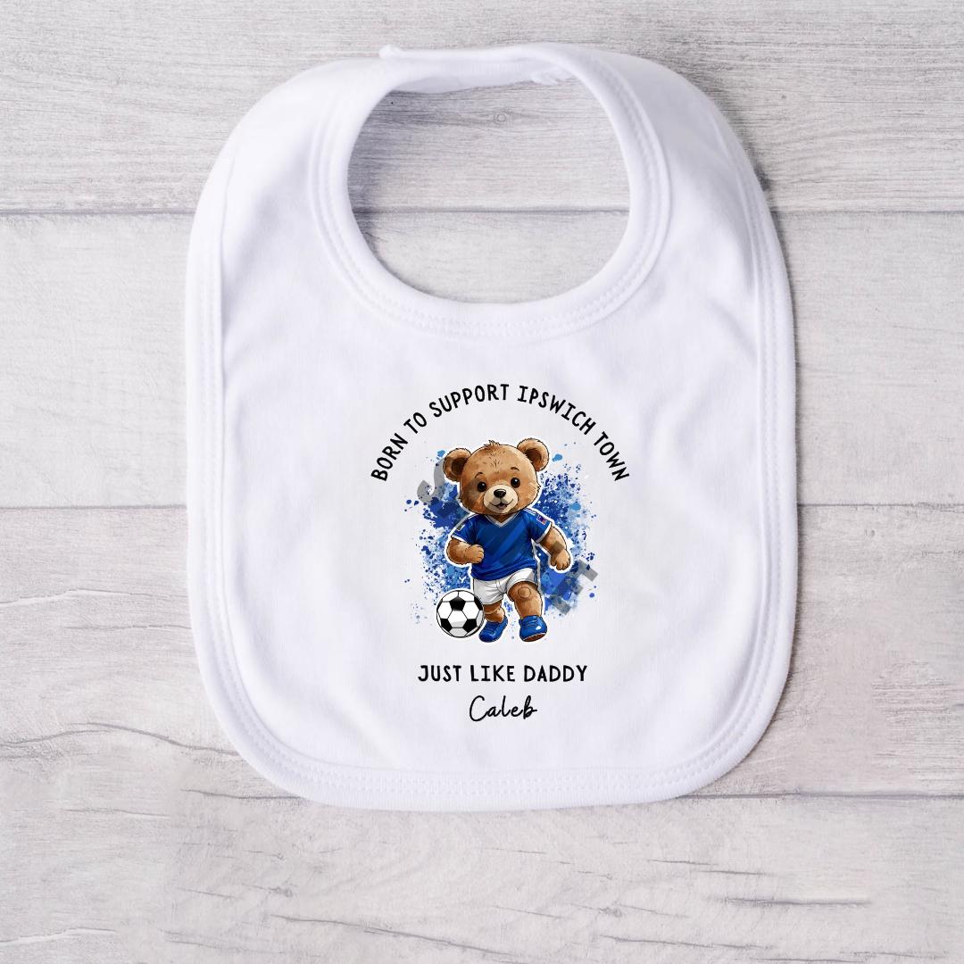 BORN TO SUPPORT IPSWICH TOWN BABY VEST