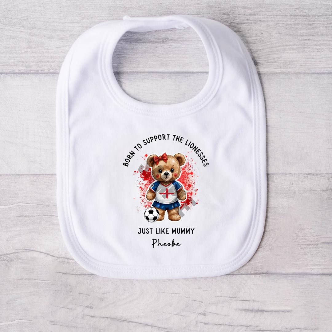 BORN TO SUPPORT THE LIONESSES BABY VEST