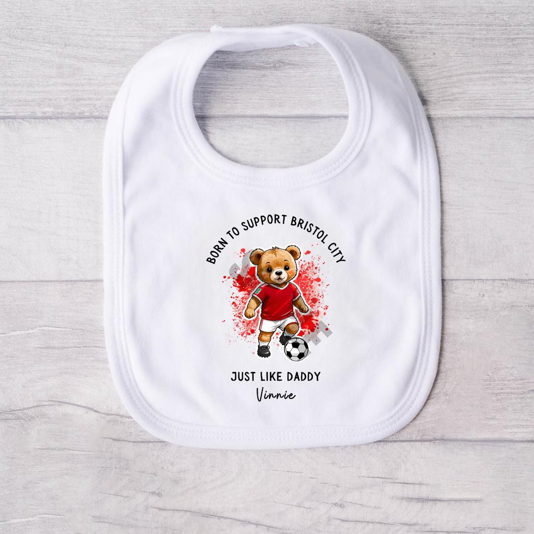 BORN TO SUPPORT BRISTOL CITY BABY VEST