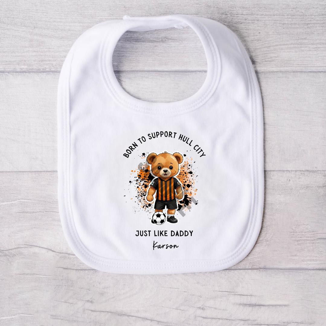 BORN TO SUPPORT HULL CITY BABY VEST