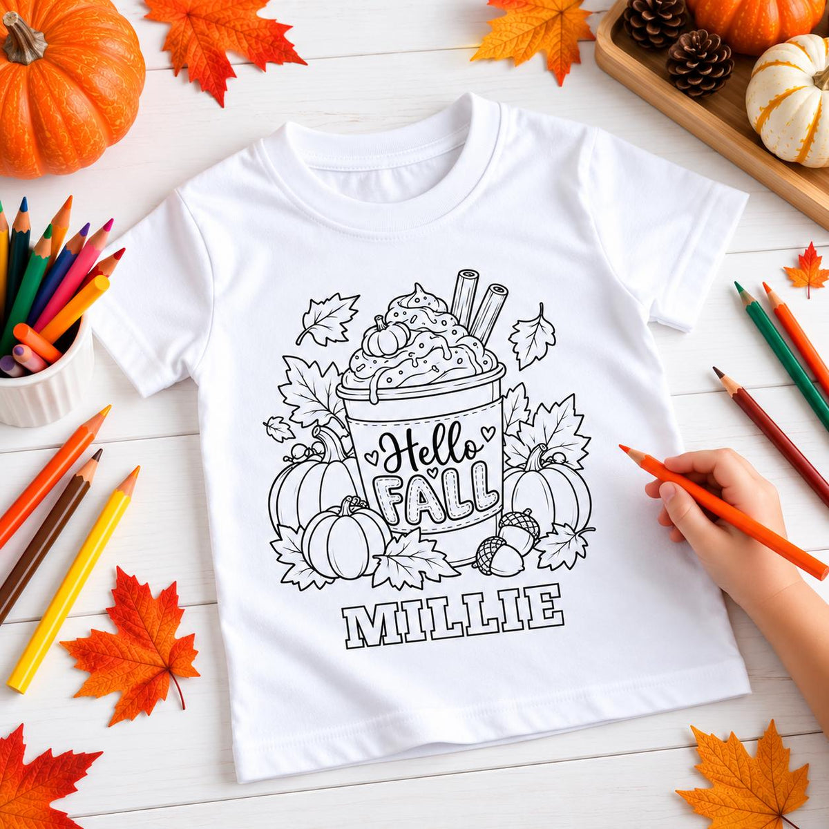 AUTUMN COLOURING T-SHIRT