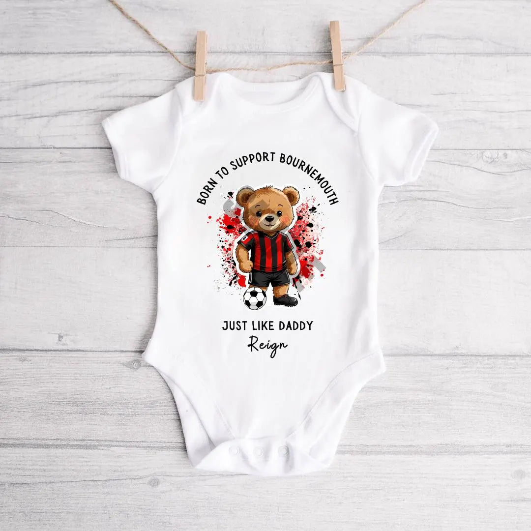 BORN TO SUPPORT BOURNEMOUTH BABY VEST