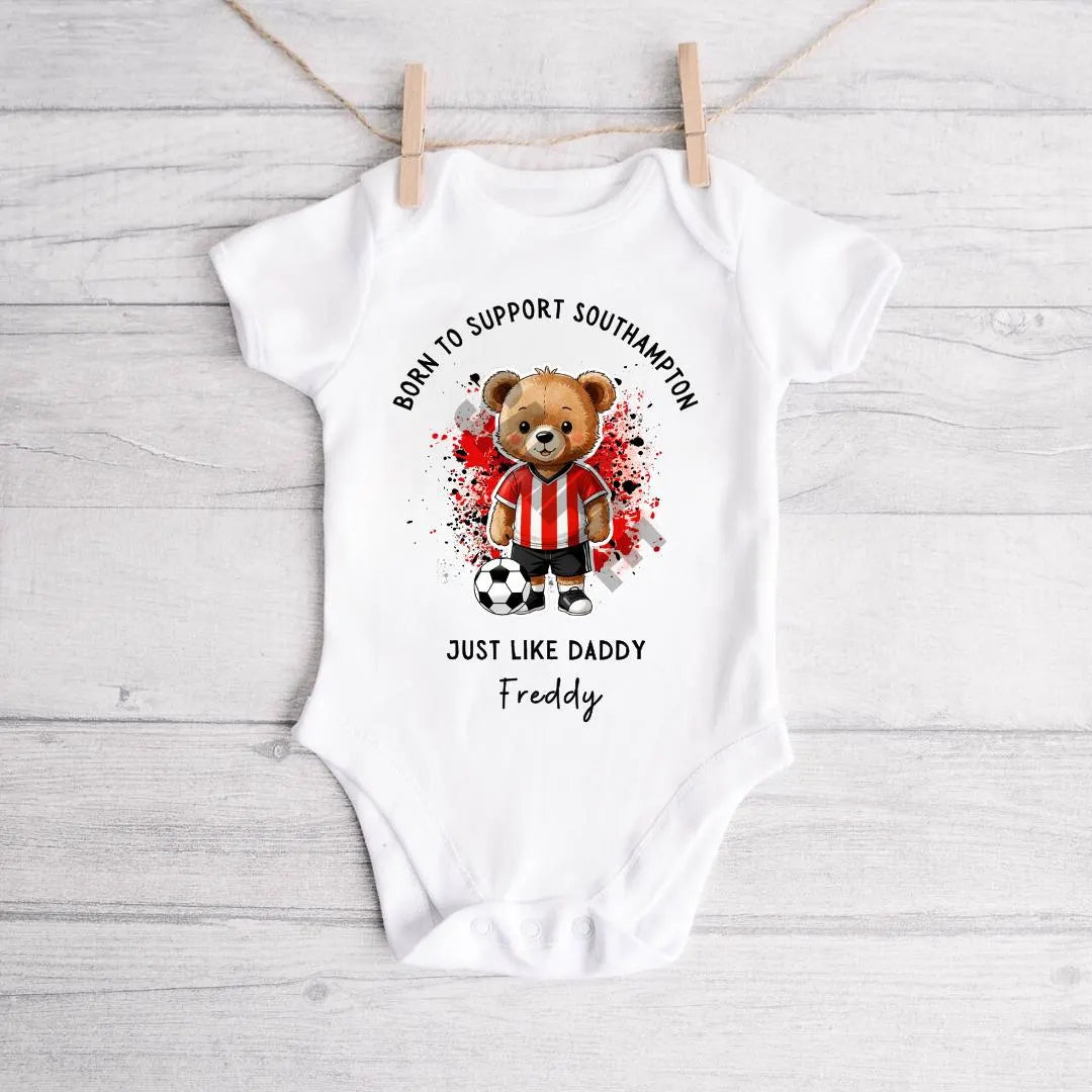 BORN TO SUPPORT SOUTHAMPTON BABY VEST