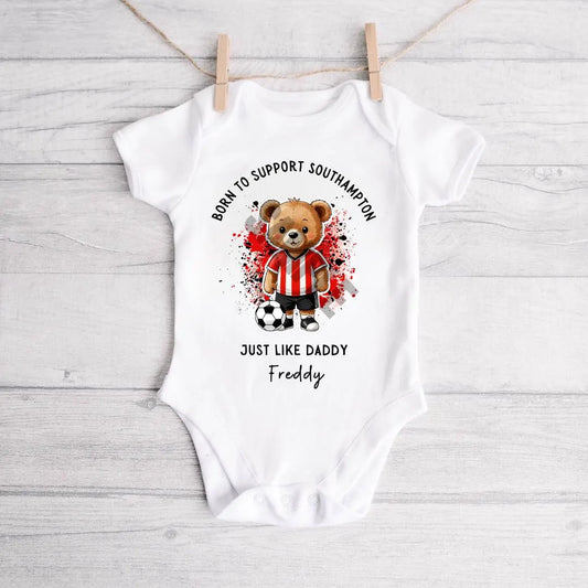 BORN TO SUPPORT SOUTHAMPTON BABY VEST