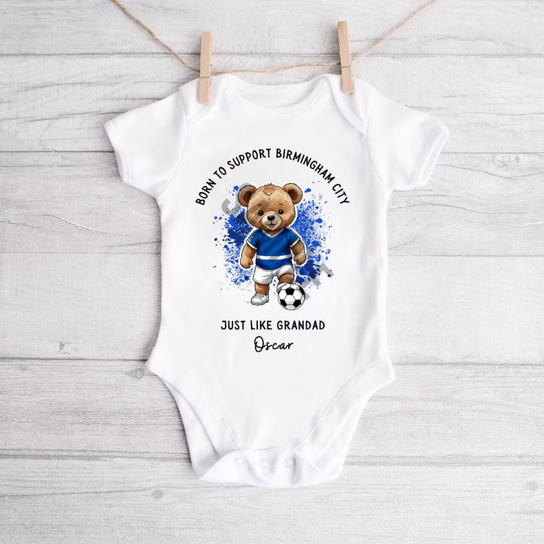 BORN TO SUPPORT BIRMINGHAM CITY BABY VEST