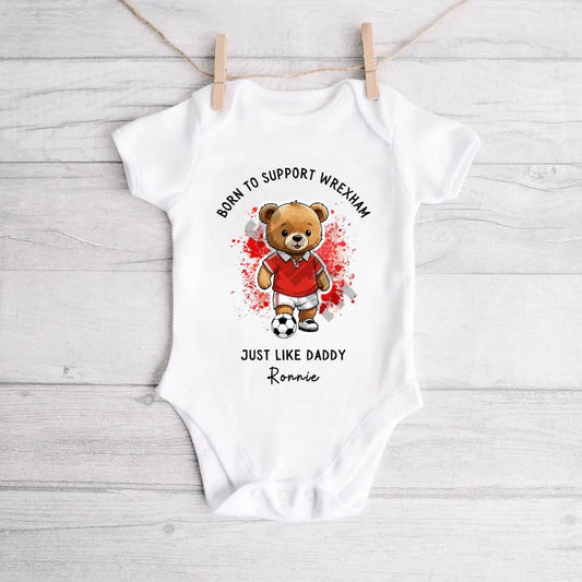 BORN TO SUPPORT WREXHAM BABY VEST