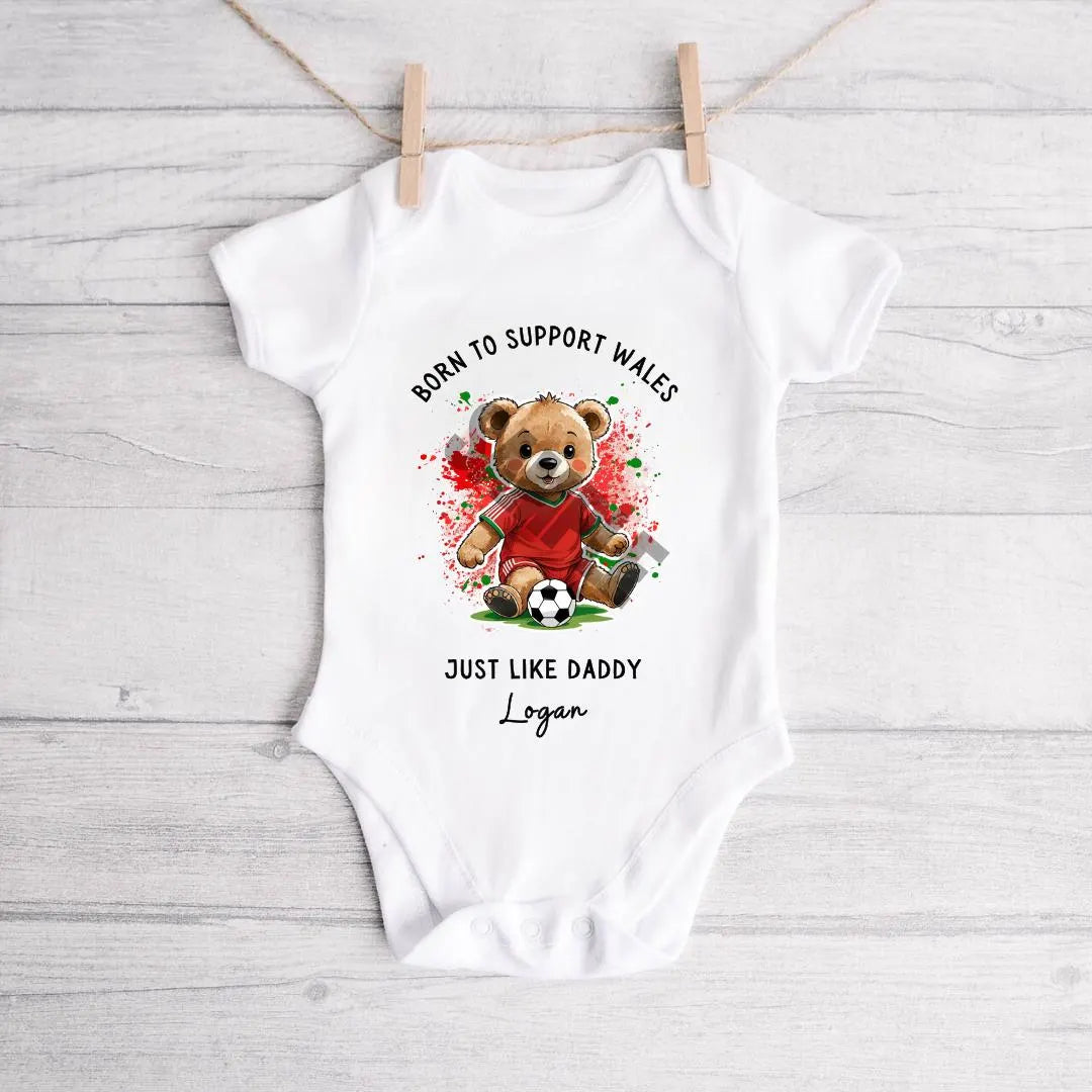 BORN TO SUPPORT WALES BABY VEST